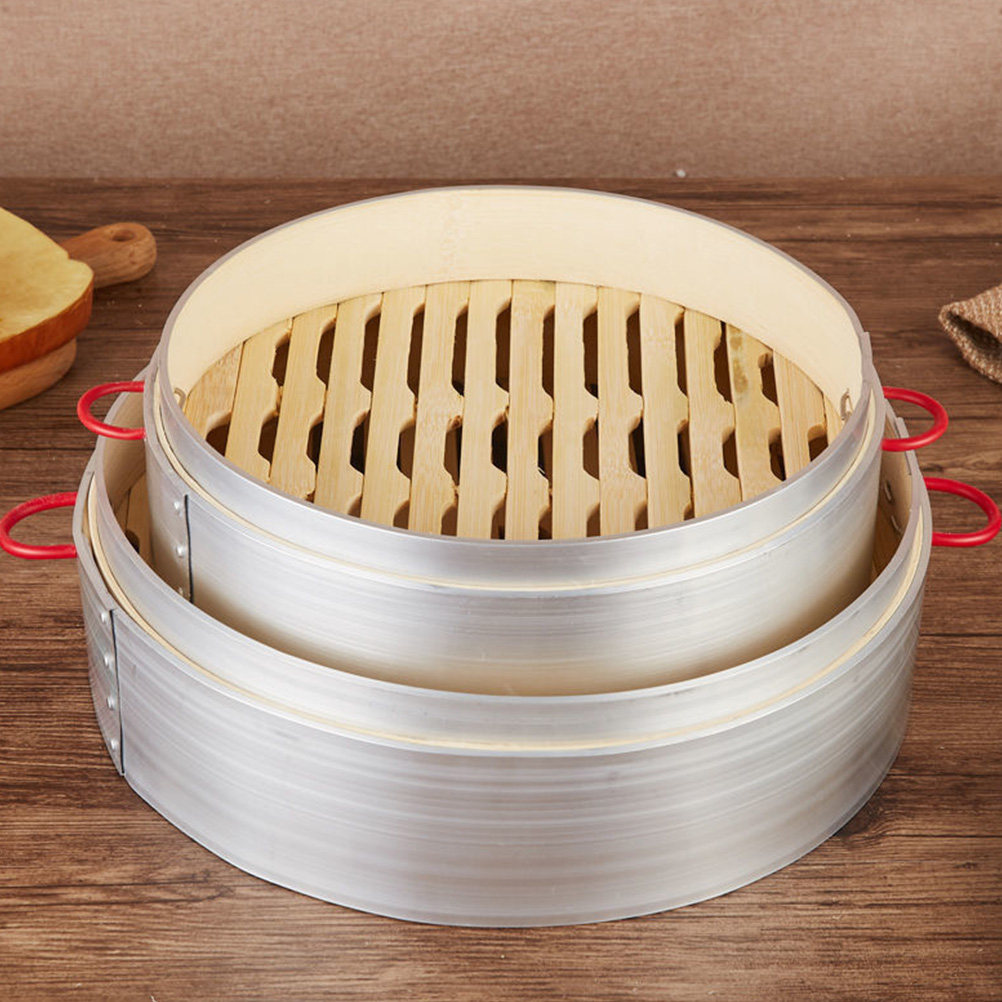 Steamer Bamboo Set - Zestaw bambusowych koszy do gotowania na
