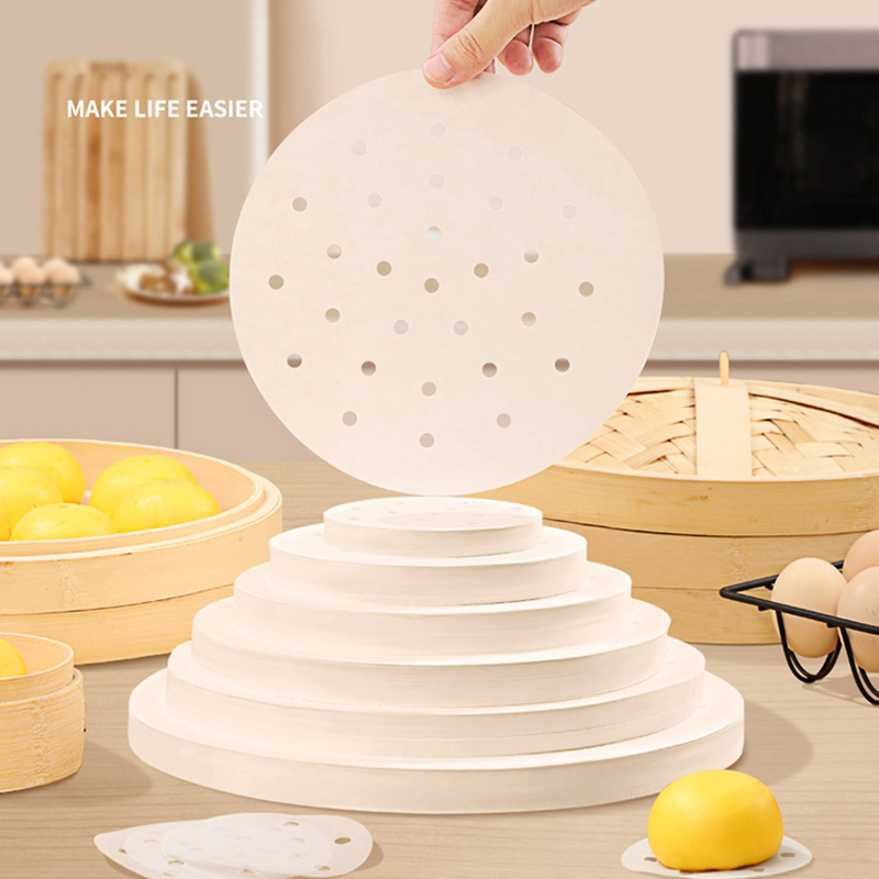 Steamer Bamboo Set - 50/100szt Bambusowe papiery do gotowania na