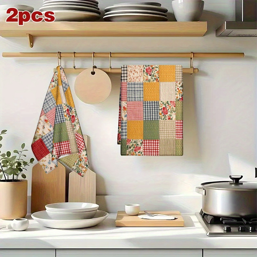 2 szt., Kraciaste wiosenne ręc – Home Cooking Is The Best recenzja i cena