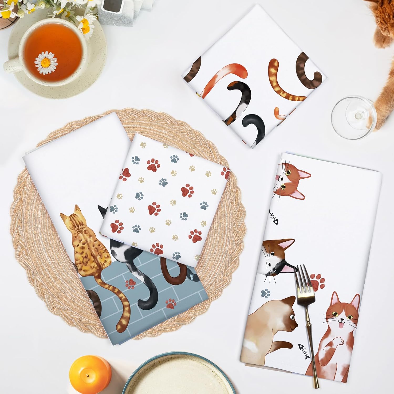 4 szt., Ściereczki kuchenne z  – Home Cooking Is The Best recenzja i cena